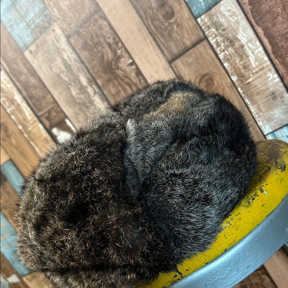 Authentic warm Gray Fur Hat vintage - Picture 5 of 13